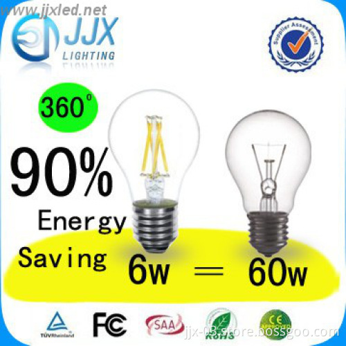 Retrofit led filament bulb 6W E27 360 degree with best price